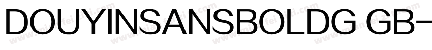 DOUYINSANSBOLDG GB字体转换